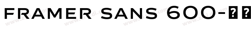 framer sans 600字体转换